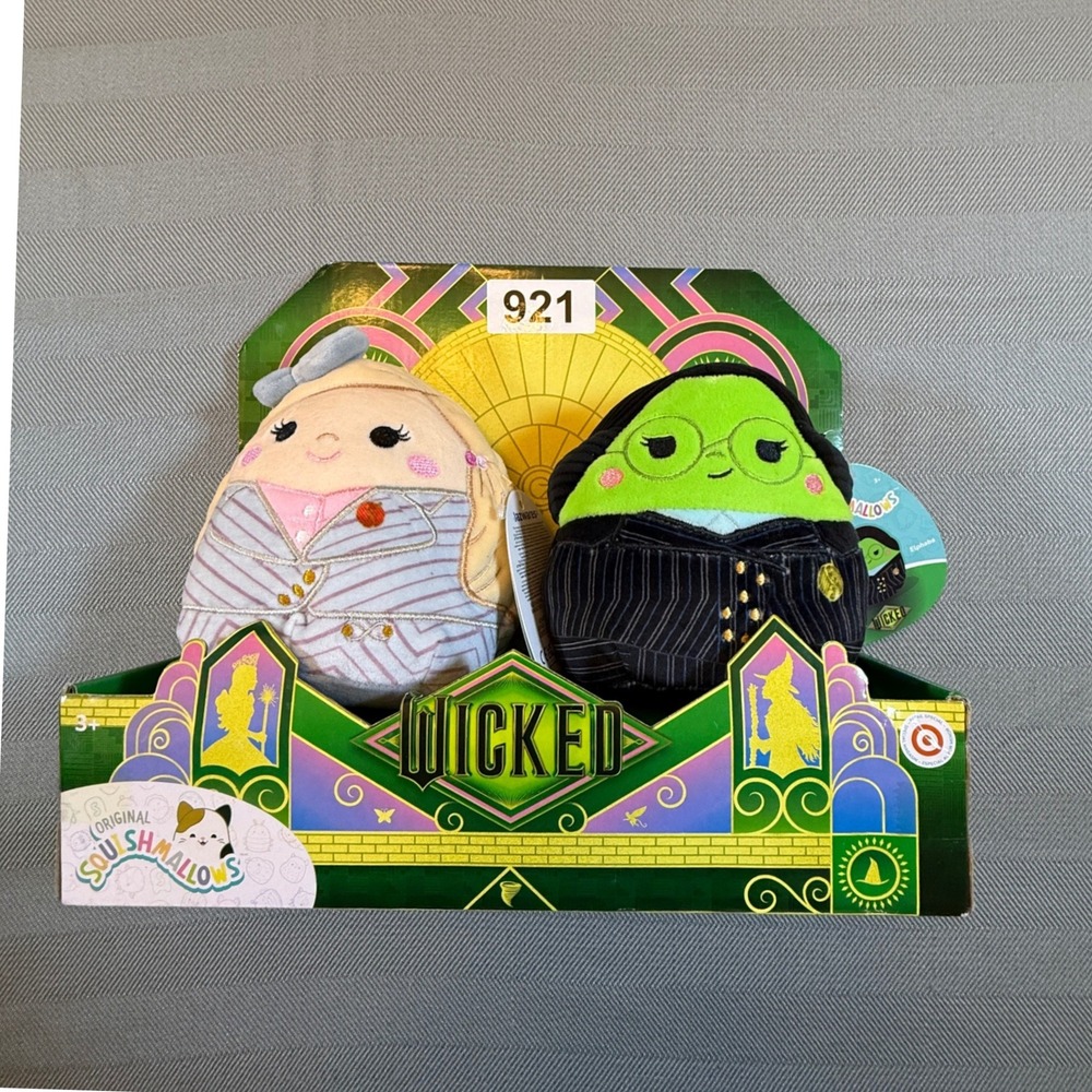 Squishmallows Wicked Movie Elphaba & Glinda Upland Plush 2-Pack Jazwares NEW 921